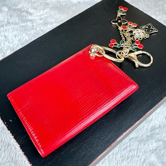 Louis Vuitton red Epi leather 6 key holder wallet keychain vintage custo… - Picture 5 of 16